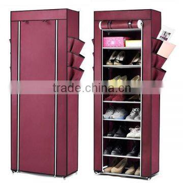 10 tier non-woven fabirc contemporary modern shoe cabinet