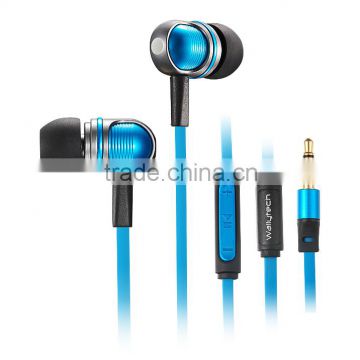 Wallytech W801 High Performance In-Ear Headphones with Built-in Mic Headset Earbuds with 3-Button Volume For iphone