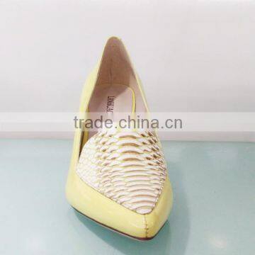 Patent Leather Women High Heel Wedge Shoes Pointed Toe Women Pretty Wedge Shoes photo-3