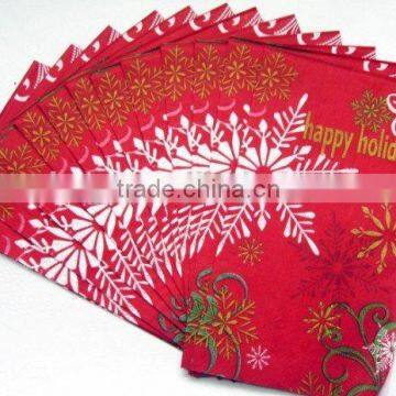 Colorful Flower Custom Printed Cocktail Napkins photo-3