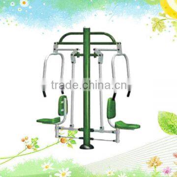 Green single sit pusher backyard gymnastics equipment