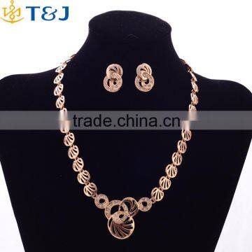 Africa Ahinestone Crystal Bridal Jewelry Sets Earings Bracelet Necklace Ring Jewelry Set for Women