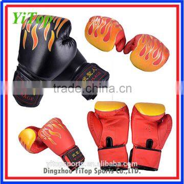 Martial arts PU leather boxing gloves for training