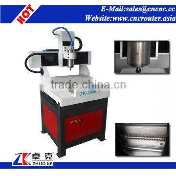 Small Size PCB CNC Router Machine ZK-4040 For Circuit Board 400*400MM 1.5KW Water Cooling Spindle