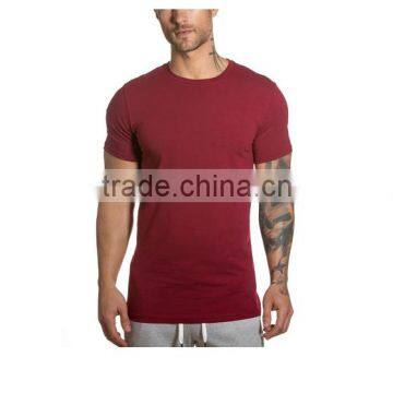 Men polyester spandex fitness shirts dry fit sport t shirts blank dry fit t shirts