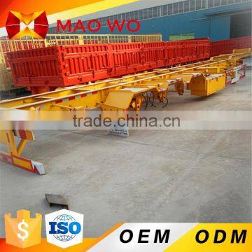 Hot Sale 3 Axles 20ft and 40ft Flat Bed Container Trailer for China Exporting photo-2