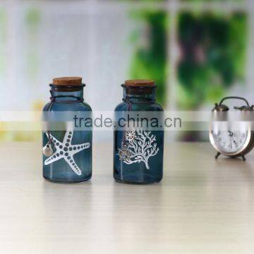 Glass Vase With Cork for Seashore