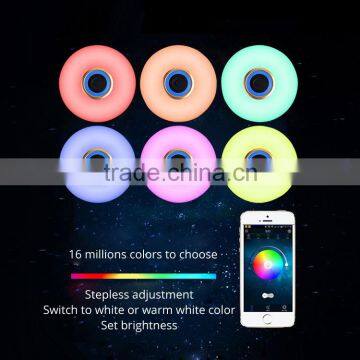 Smart Bluetooth Wireless Speaker Ceiling LED Light Lamp Controled by APP and Remote Control photo-2