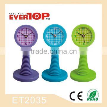 GOOD SALES ROUND SWING SILICONE CLOCK ET2035