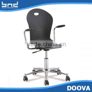 Swivel chair lift chair with wheels and cushion office chair