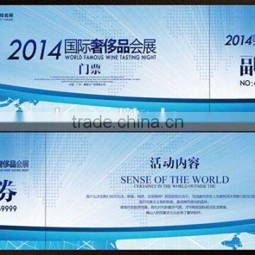 top selling high premium thermal paper admission ticket printing