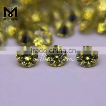 Wholesale Price Round 4.5mm Peridot Loose Cubic Zirconia