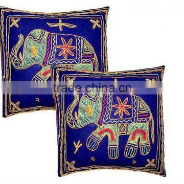 Indian Ethnic cross stitch Hand Embroidered Cushion covers