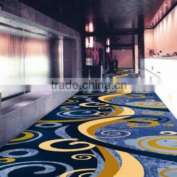 Woven Wilton wool blend polyester hotel corridor hallway carpet