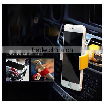 2016 Multifunctional Universal Bicycle Holder for Car,air Vent Universal Smartphone Car Mount Holder