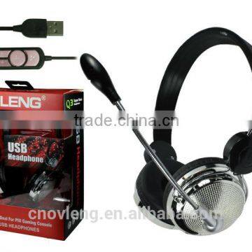 Shenzhen godile headphone factory call center usb headset