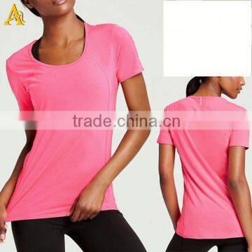 Dir fit polyester/nylon women sport tshirts