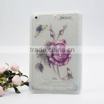 Beautiful design floating liquid case for Ipad mini