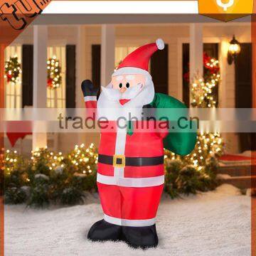 hot sale wonderful inflatable christmas santa claus / father christmas inflatable for outdoor christmas decorations