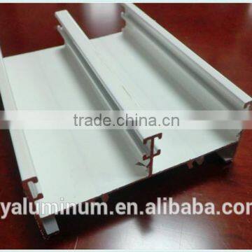 White powder coated windows aluminium extrusion profiles