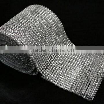 24 Rows Silver Wedding Decoration Rhinestone Ribbon photo-4