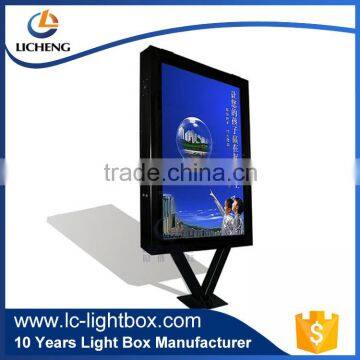 Outdoor advertising aluminum frame waterpfoor light box with new design