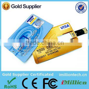 USB Business Card With Both Side Color Printing / USB Card / Credit Card USB