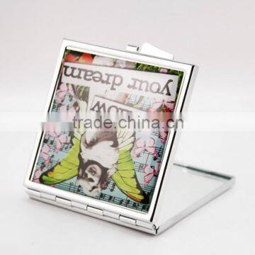 Logo OFFset Printing Cheap Square Pocket Mirror