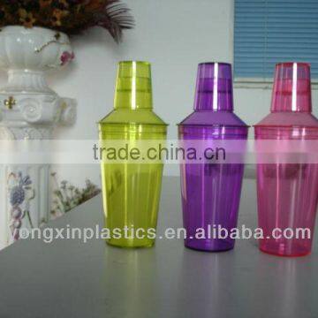 16oz plastic wine cocktail shaker ,Plastic shaker bottle