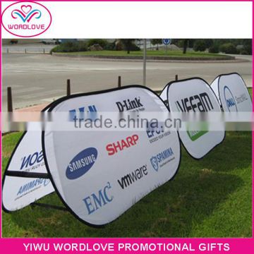 custom Exhibition Outdoor A Frame Sign,polyester Folding Pop Up Banner Stand,Cheap printed advertising Pop out Banner