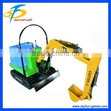 Christmas promotion amusement ride cheap kids ride on toy excavator