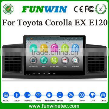 Funwin 9" Android 4.4.2 car dvd player quad core lcd display for toyota Corolla EX stereo 2014 2015