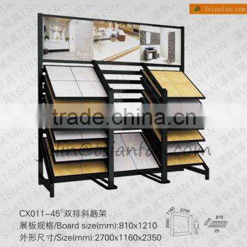 CX011 sign board stand/double row reclining type rack