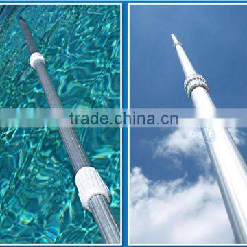 8-16ft Silver Color Swimming Pool Telescopic Pole Aluminum Poles photo-2