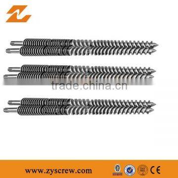 Plates machine extruder conical screw barrel / set for Plastic Granules