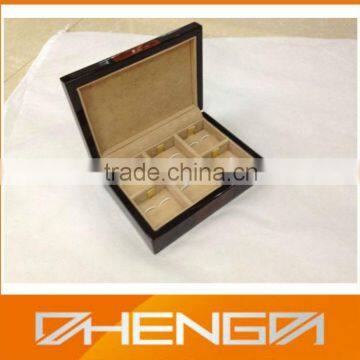 High Quality Customized Made in China Wooden Cufflink Box For Storage
