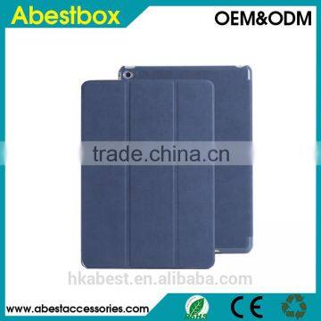 IFC002 Super Slim Smart cover case for apple ipad air 2 case/ ipad 6 case,ultra flip leather stand cases,can print custom logo