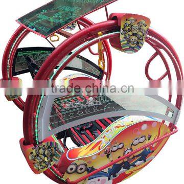 Hottest amusement experience 360 degree electric rocking balance car ride happy rocking car for kids