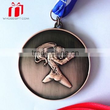 Custom Metal Wrestling Medals With Lanyard Ribbon