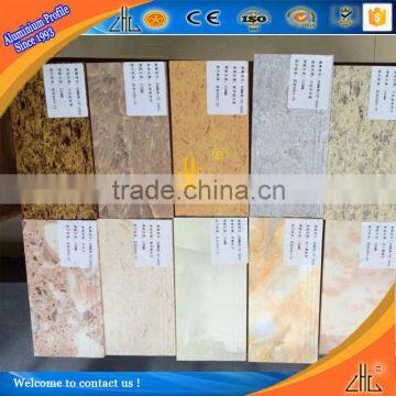 Hot ! new color imitated ceramics wood grain aluminium , kitchen aluminium profile manufacturer foshan