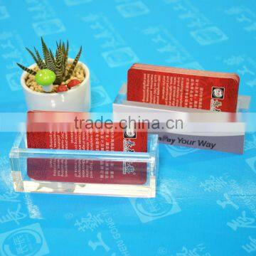 China OEM Factory High Class Custom Acrylic Namecard Holder With Unique Design photo-6