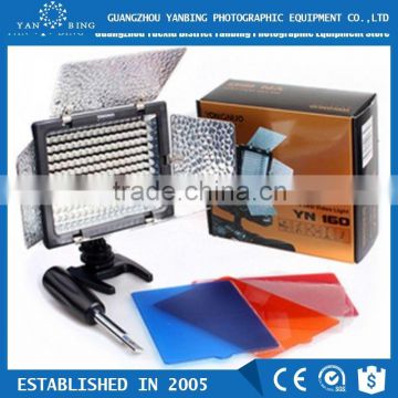 Yongnuo YN-160 LED video studio led light for photo studio with different color fiter