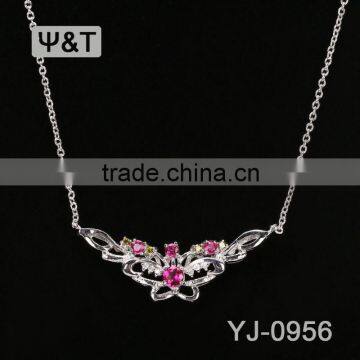 multilayer bead triple crystal bar white turquoise pendant cubic zirconia round stud style necklace
