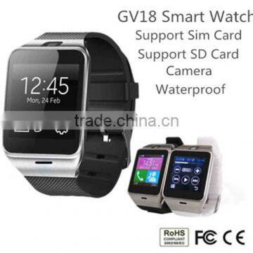 GV18 NFC Smart Bluetooth Watch For iPhone Android Phone For Samsung Wristwatch Smartwatch With Camera SIM Card Slot