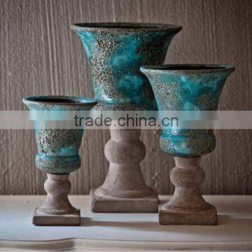 MM94 home decorations turquoise ceramic vase