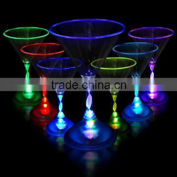 LED flashing Martini glass - led Light up martini drink glass