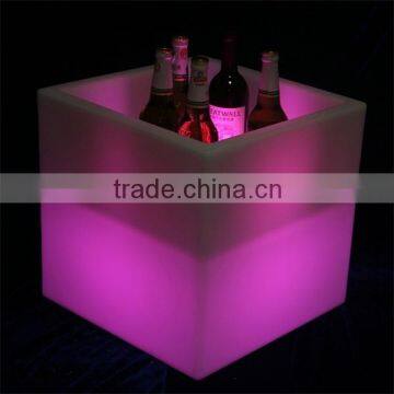 color change led lighted ice bucket with remote control