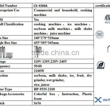 Hot Sale Heavy Duty Blender Vacuum Food Blender photo-6