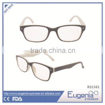 2016 fashion hot sale pattern frame cheap reading glasses