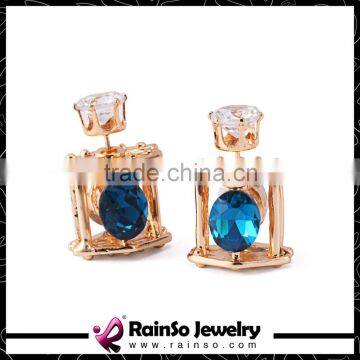 Pavilion Design Greek Eye Double Sided Earrings